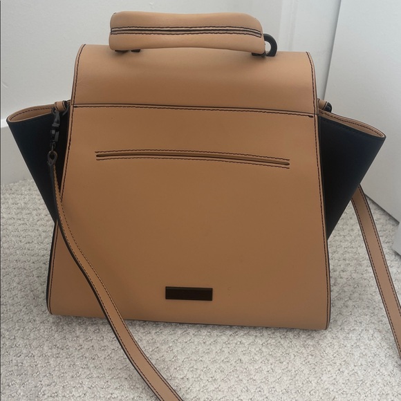 ZAC Zac Posen Earths Colorblock Leather Tote Camel - Picture 3 of 8